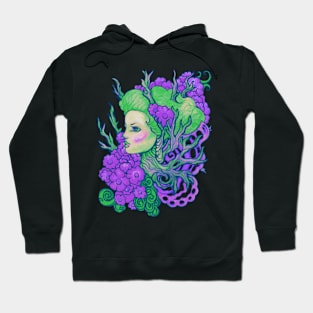 Purple Posy Spring Dryad Hoodie